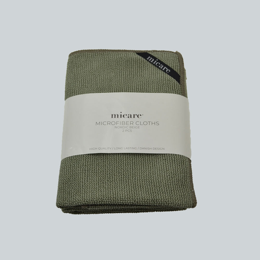 micare Mikrofiberklut | 35 × 35 cm (2 stk.) – Fashion Green